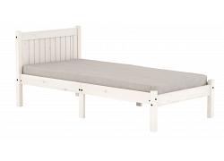 3ft Single Rio White Washed Wood Painted Shaker Style Bed Frame 1